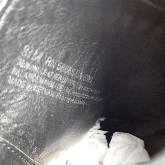 BP Nordstrom Chelsea Short Bootie Black Leather Low Heel Sz 8.5 - Picture 13 of 14